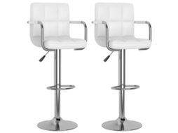 Bar Stool, Bar Stools Vidaxl Branco Couro Artificial (n/a)