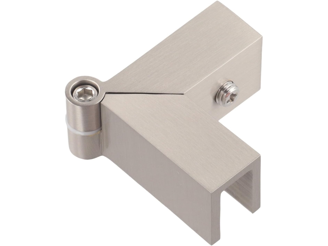 Suporte em latão maciço para porta-chuveiro de vidro, 8-12mm, níquel