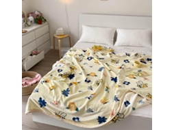 Manta de Inverno Elegante Fansu em Fleece com Estampa Floral Macia e Quente Flanela Grossa Ideal para Cama Qua