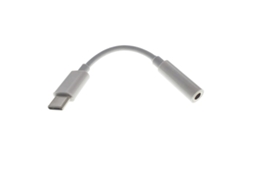 Cabo de Áudio 3,5mm Fêmea para Usb Type c Macho, com Microfone e Fones de Ouvido, Branco AOZORZ