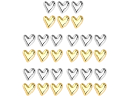 Conjunto Genérico Com 36 Tachinhas Decorativas Em Formato Coração Para Quadros Cortiça E Paredes Pregos Plástico