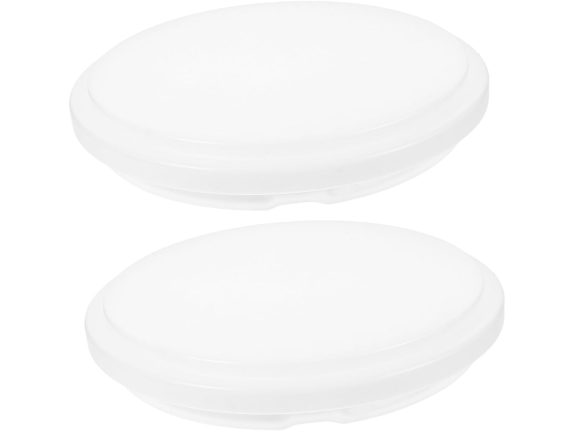 Conjunto De 2 Peças De Cúpulas Redondas Reforçadas Para Luminárias De Teto, Com Abertura Para Encaix Gokoco