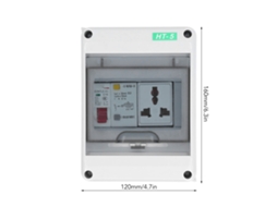 Laxiscreed Caixa De Distribuição Embutida Ip65 250vac 10-16a Resistente À Água