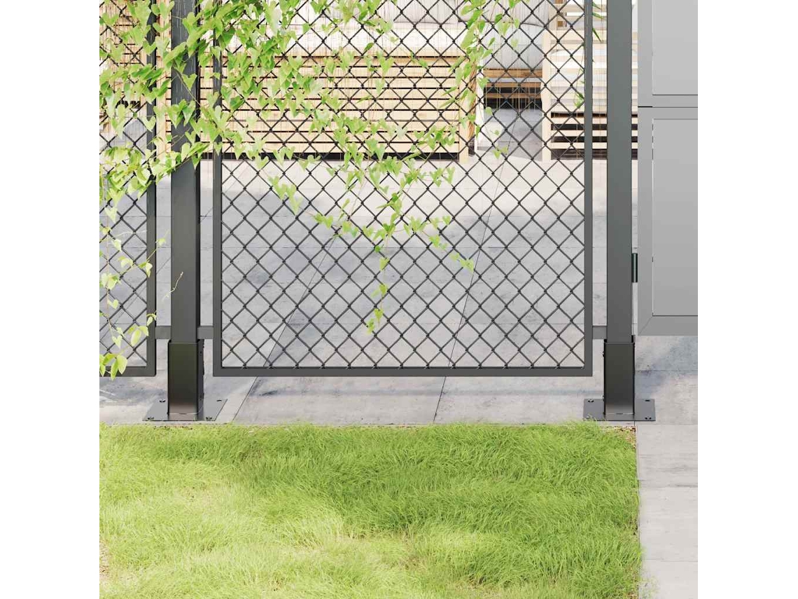Vidaxl Bases De Coluna Quadradas 4 Peças 61x61 Mm Aço Revestido A Pó