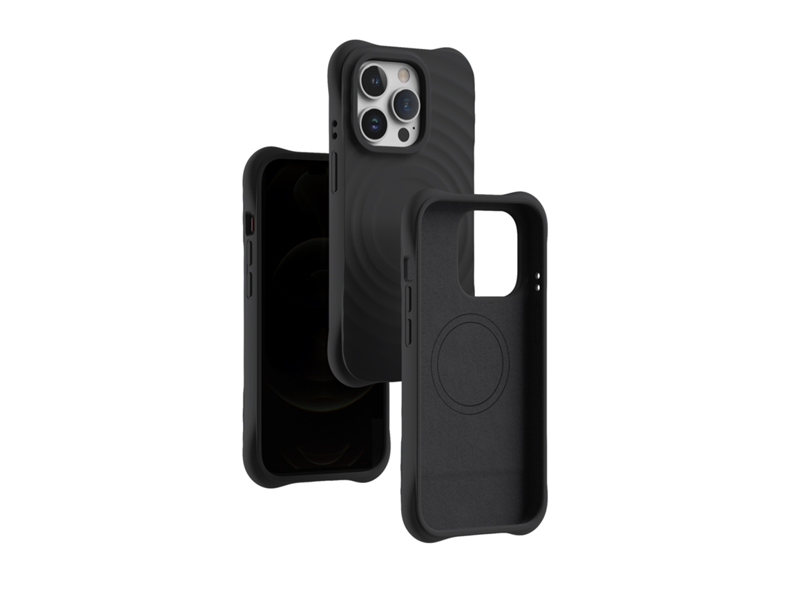 (preto, Iphone 15 Pro Max) Capa Magnética Para Iphone, Cobertura Total Com Silicone Líquido.