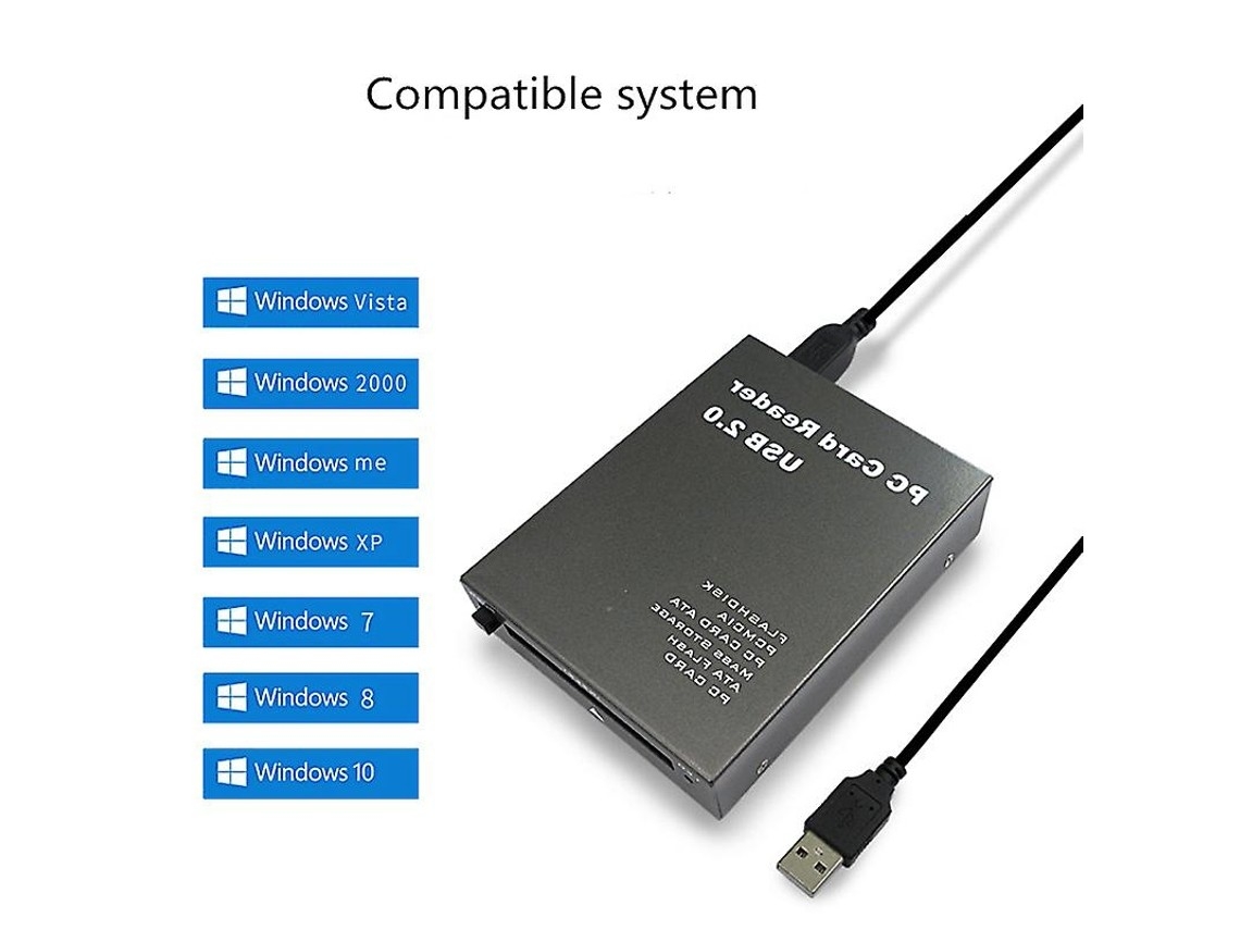 Usb 2.0 Adapter For Pc, Ata/pcmcia Memory Card Reader, Compact Converter For Usb Flash Drive.