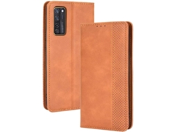 Capa Axon Textura para Zte Zte Axon 20 5g Hongwe. Pele Magnética Vintage1