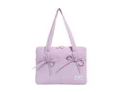 Bolsa Para Portátil Czhhmart, Modelo De Mão Em Nylon, Proteção Anti Impacto, Compatível Até 14 Polegadas Roxo