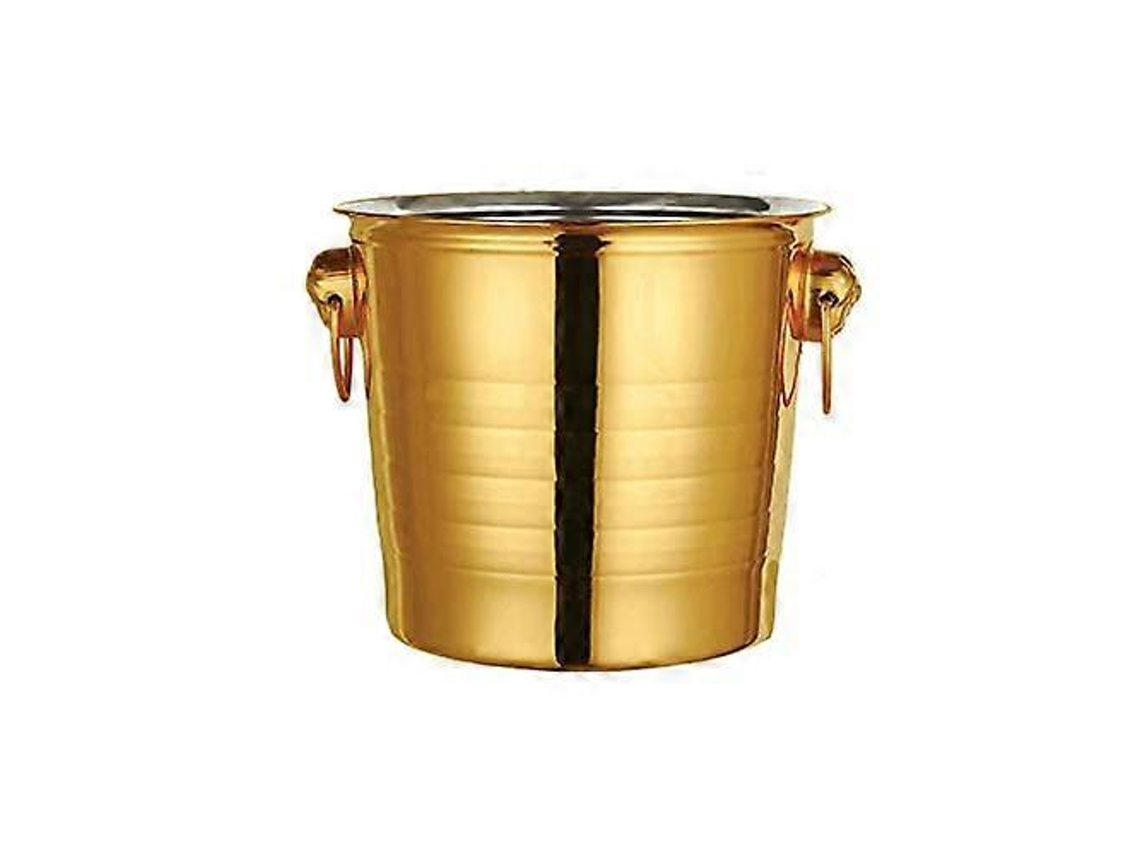 Balde De Gelo Em Aço Inoxidável, Grande Capacidade, Para Champanhe, Ideal Para Festas E Acampamentos, Fácil De Limpar.