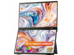 Monitor portátil Uperfect de 15,6", Full HD, 60 Hz, IPS, 100% sRGB, tela sensível ao toque de 10 pontos, USB-C, alumínio, dobrável em 360°, extensão ECR