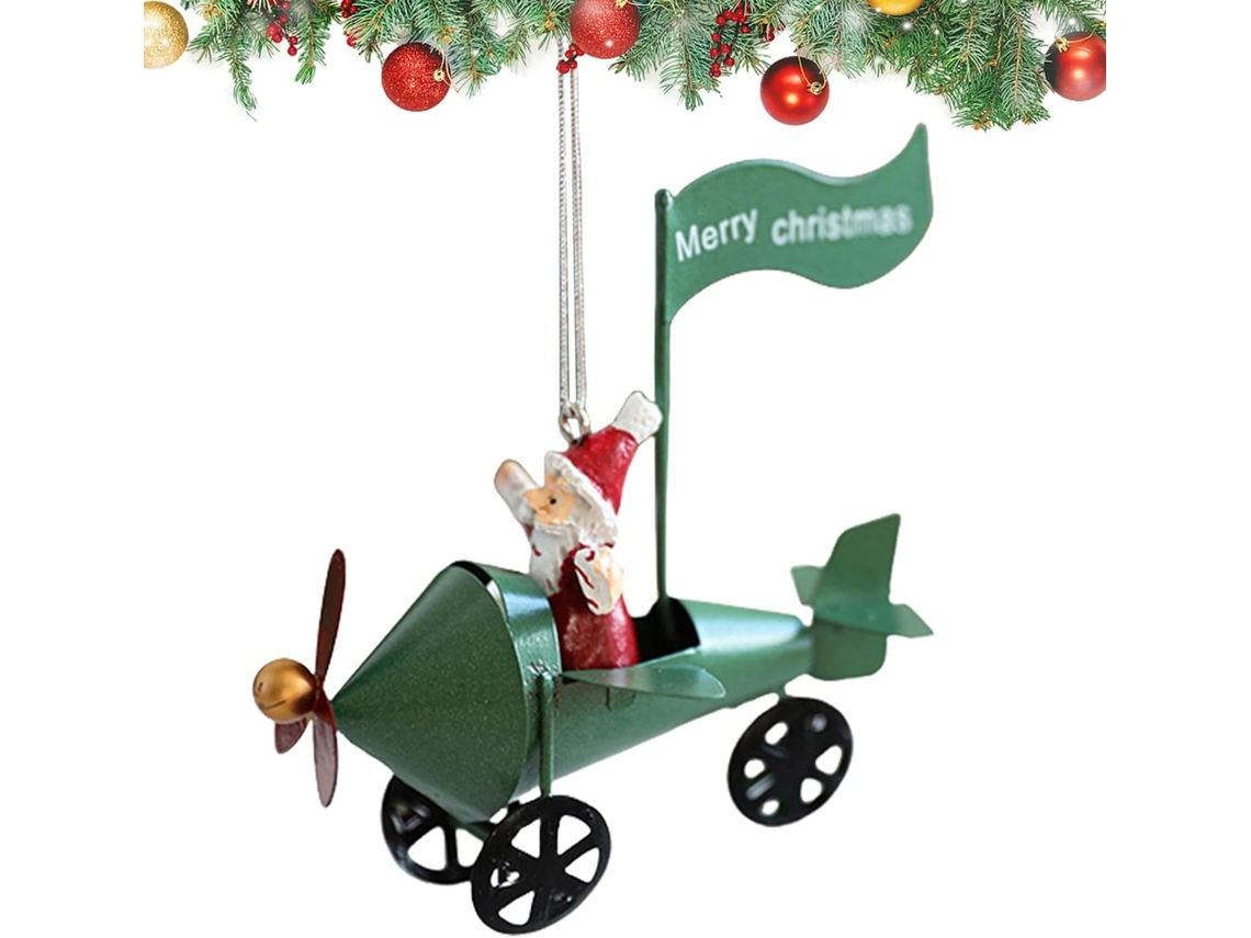 Estátua De Papai Noel Com Rena, Enfeite De Natal Para Pendurar, Acessórios De Festa | Mesa