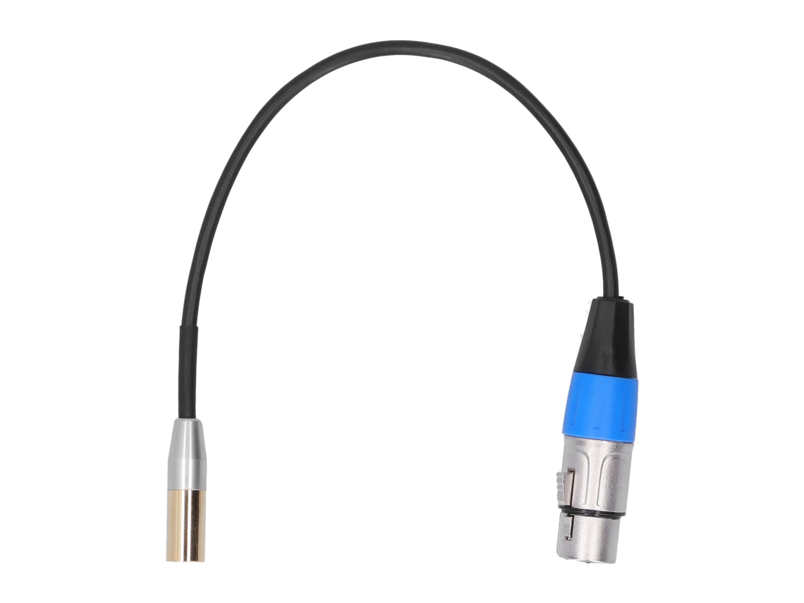 Aetheria cabo de Áudio 3pin Mini Xlr Macho para Xlr Fêmea 30cm com Blindagem Dupla
