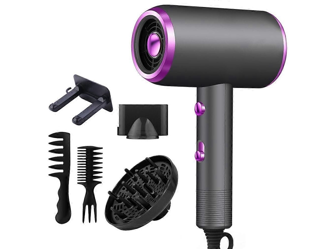 Secador De Cabelo Profissional 1800w Potente Com Tecnologia Iônica, Difusor, 2 Velocidades, 3 Botões De Aquecimento E Ar Frio Para Mulheres.