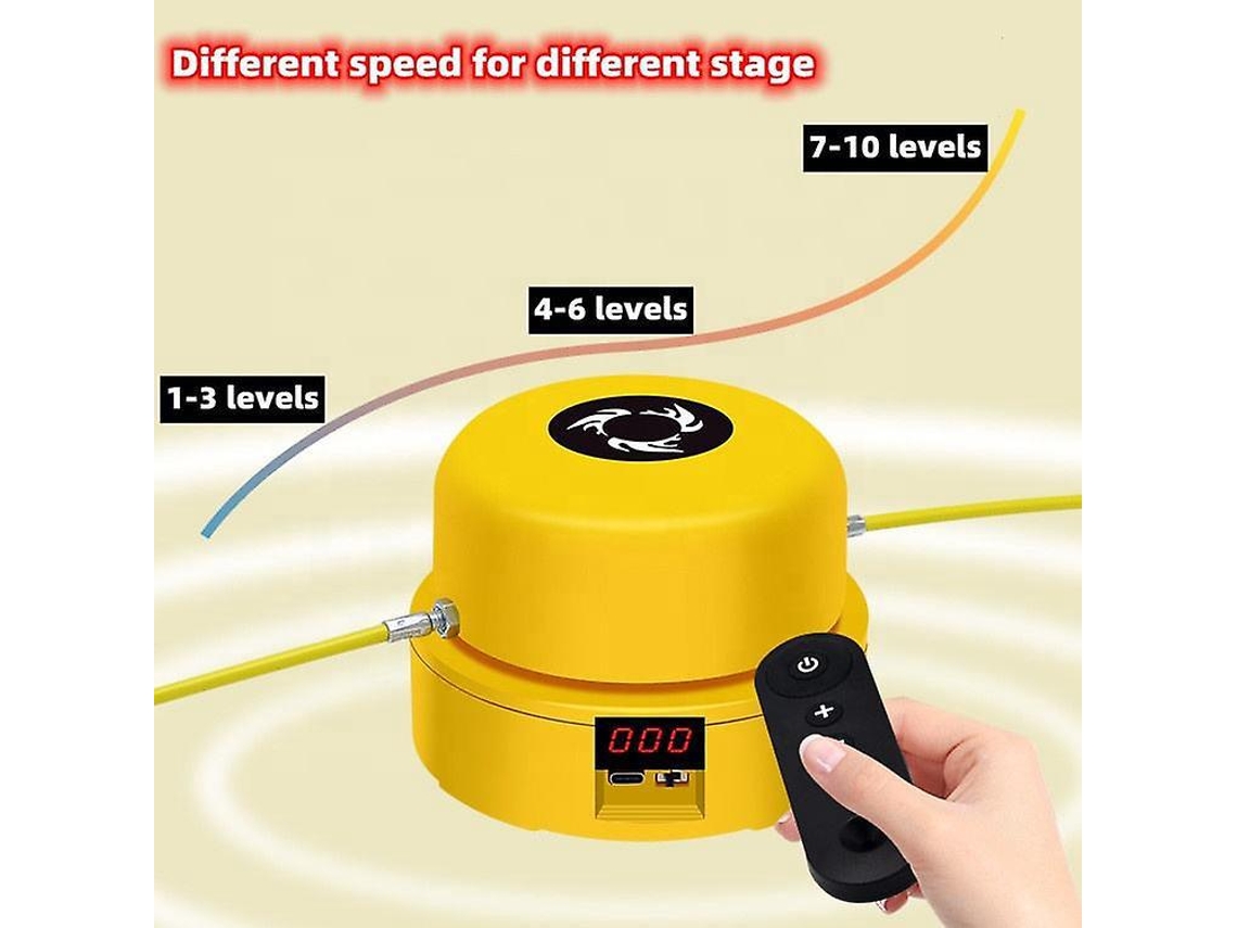 Corda De Pular Eletrônica Sem Fio, Conjunto Portátil Motorizado Para Crianças E Adultos, Exercício Físico Divertido, Amarelo Aquaforge