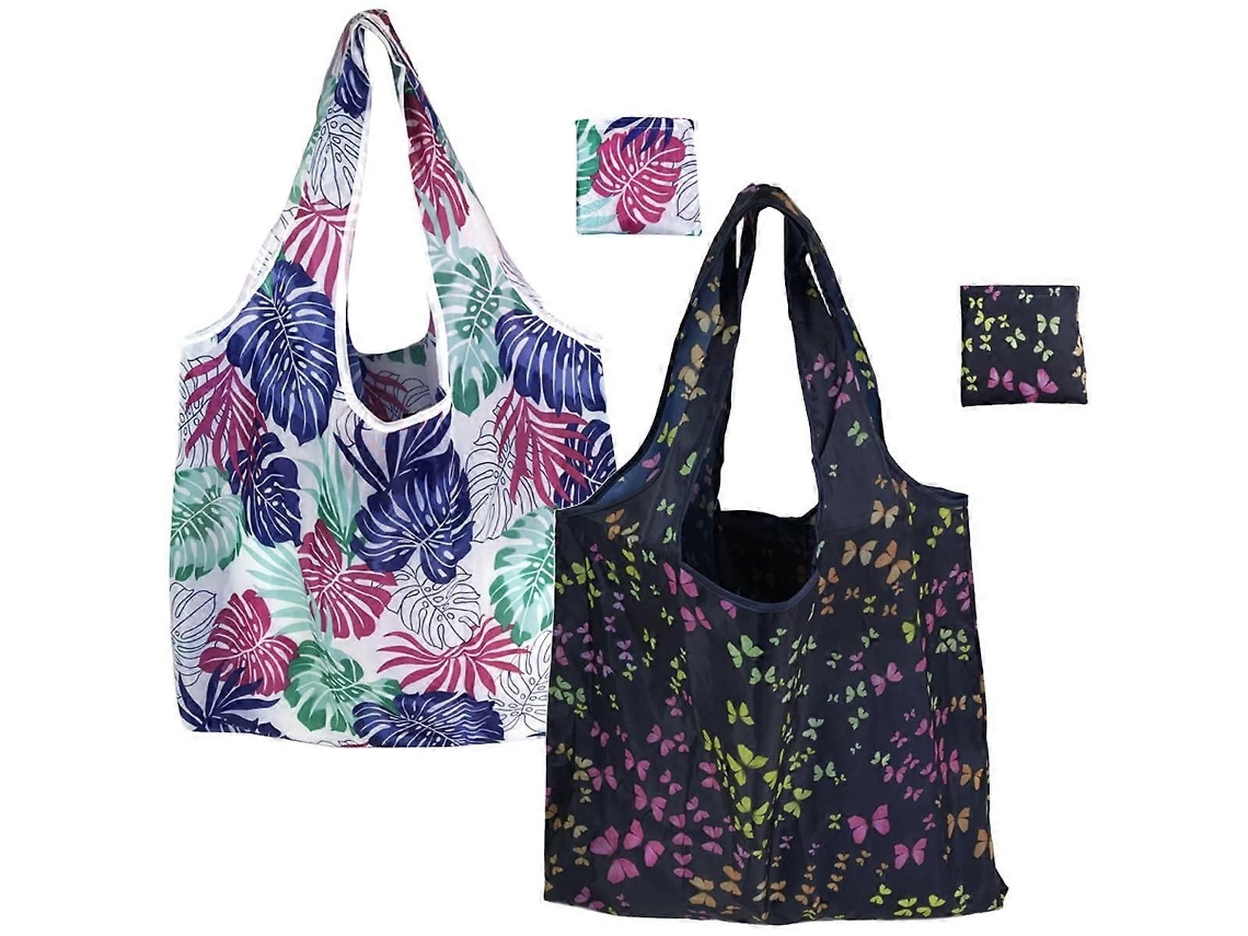 Sacolas de Compras Reutilizáveis ​​e Dobráveis ​​para Mulheres, Sacola de Compras de Nylon Lavável com Costuras Reforçadas. GOKOCO