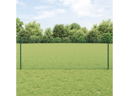 Vidaxl Cerca Hexagonal Com Poste 25 X 0,8 M Aço Revestido De Pvc Verde