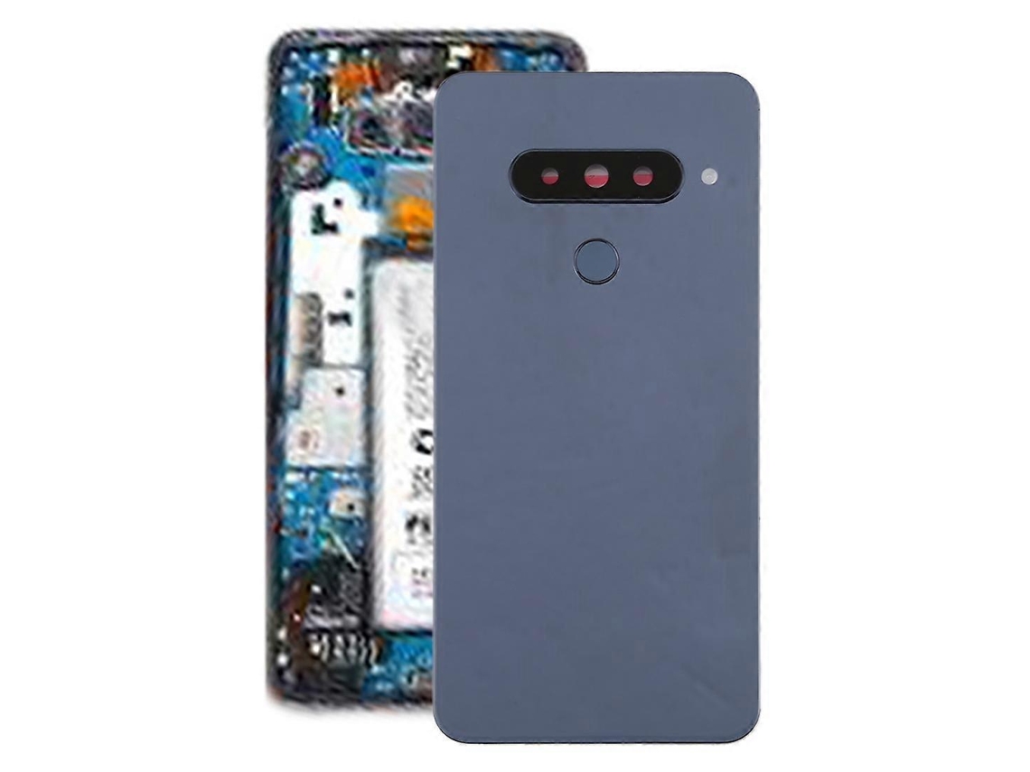 Tampa Traseira Da Bateria Com Lente Da Câmera E Sensor De Impressão Digital Para Lg G8s Thinq (prateada)