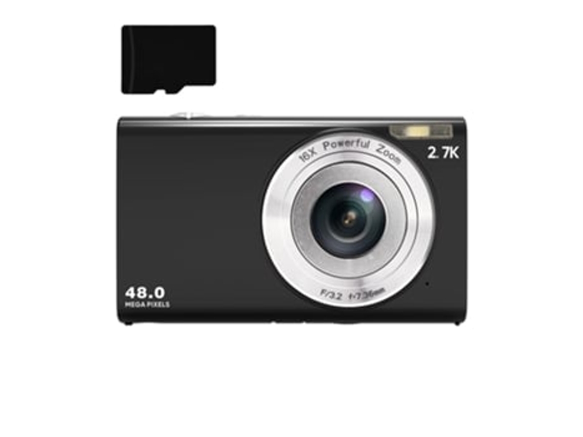 Câmera Digital 48mp 2.7k Fhd Com Zoom Digital De 16x E Foco Automático Na Webcam