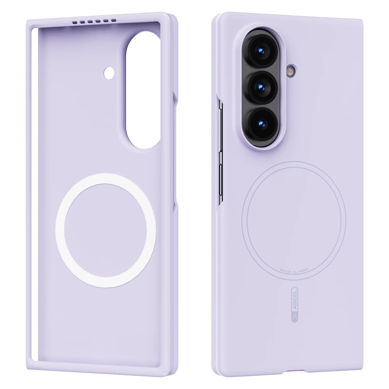 Capa De Celular Em Silicone Líquido (roxa Para Galaxy Z Fold 6), Magnética E Resistente A Impactos.