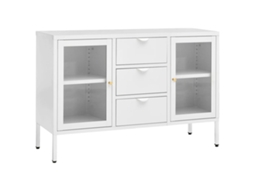 Sideboard, Sideboards Vidaxl Branco Aço (n/a)