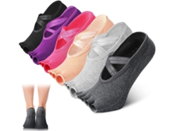 Meias de Ioga Femininas Silicone Antiderrapantes com Aderência AQUAFORGE