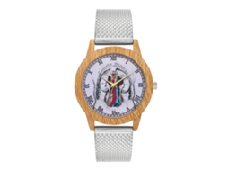 Reloj Analógico De Cuarzo Con Correa De Malla Plata Para Mujer Y Hombre Casual Zhoulianfa