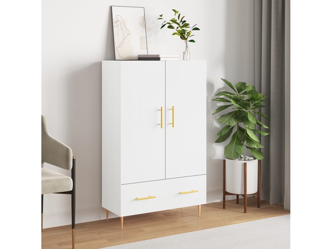 Aparador Alto 69,5x31x115 cm Derivados de Madera Blanco