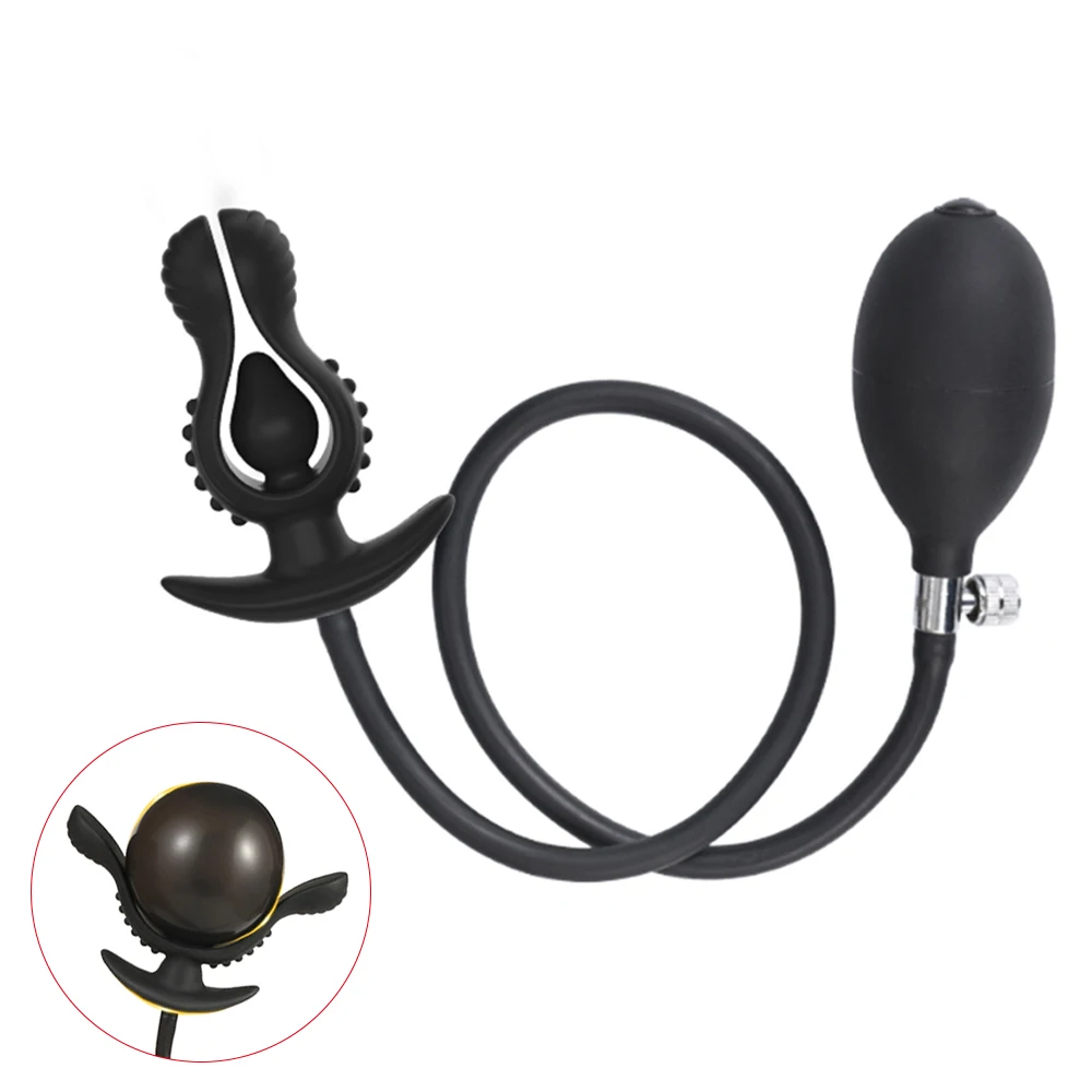 Plug Anal Inflável, Dilatador Anal Removível Em Formato De Flor, Massageador De Próstata