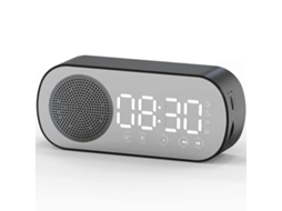 Rádio Despertador Digital, Alto Falante Bluetooth Hifi, Rádio Fm Olysi Shop