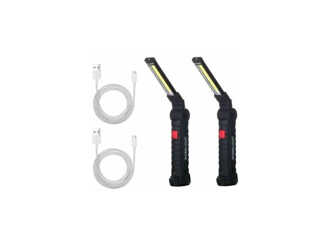 X Lâmpada De Trabalho Recarregável Led Cob Portátil,lanterna De Oficina,lanterna De Mão Com Base Magnética Btforus
