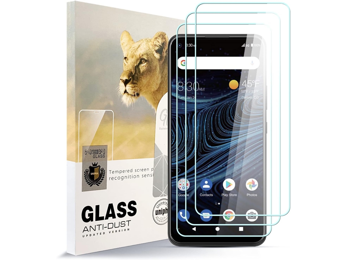 Conjunto de Películas de Ecrã Filme Dureza Arranhões Sem para Zte Blade X1 HONGWE. Vidro Temperado (3un)