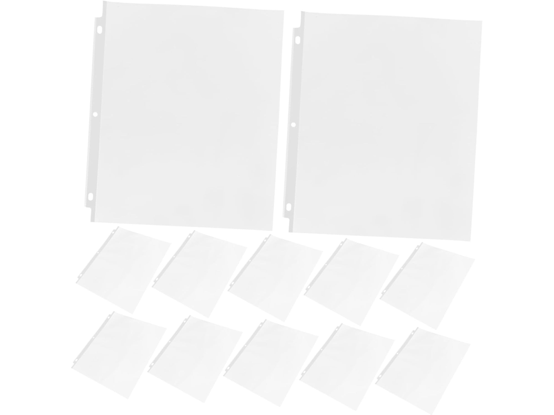 50 Unidades De Capas Protetoras Transparentes Para Pastas, Capas Plásticas Transparentes Para Arquiv Gokoco