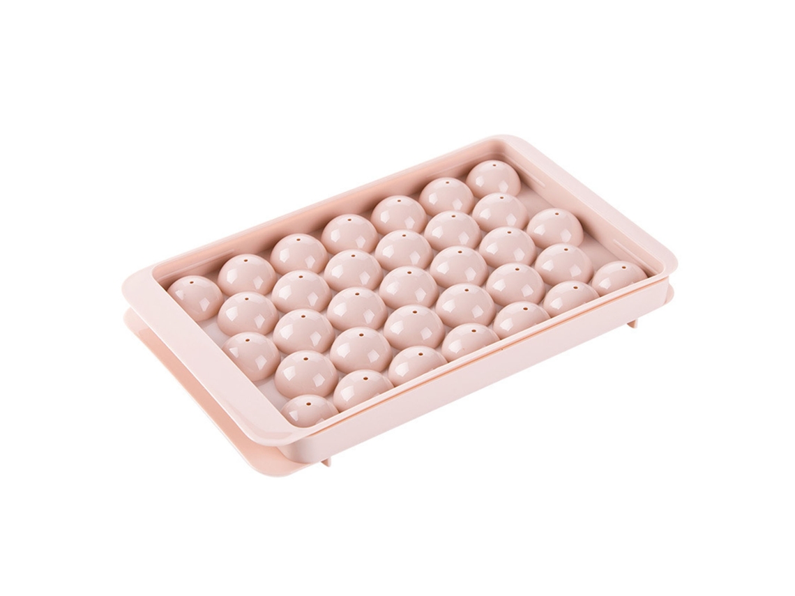 Bandeja de Cubos de Gelo Silicone 33 Compartimentos com Tampa