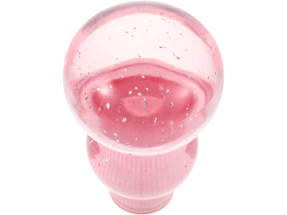 Manopla De Câmbio De Cristal, Rosa, Adaptadores Para Transmissão Manual E Automática.