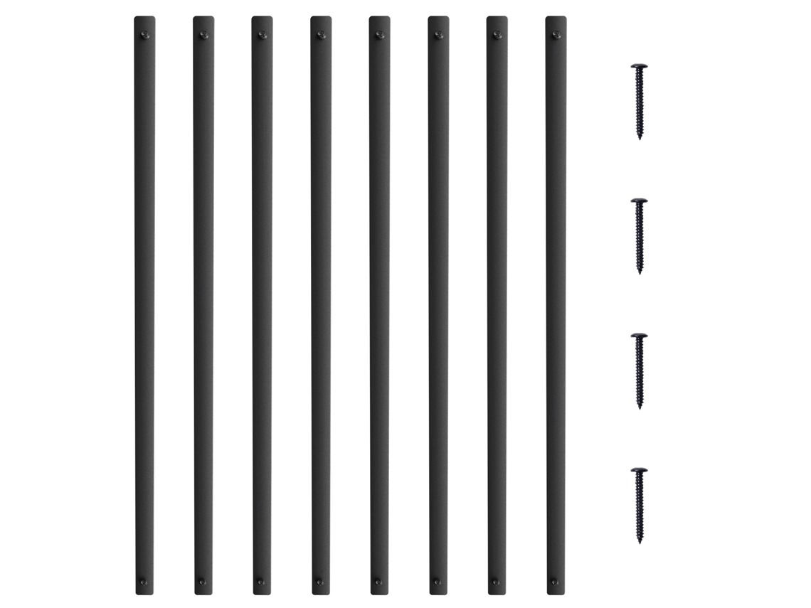 VEVOR Escada Metal Balaústres 51 Pack 29.5''X1'' Fusos de Alumínio W / Parafusos