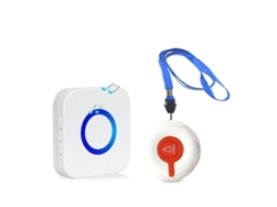 Sistema de alarme pessoal sem fio recarregável para pacientes, idosos e crianças Botão de emergência e transmissor Slowmoose