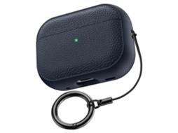 Camada de TPU com textura Lichia e Fivela para AirPods Pro 3 GIECY