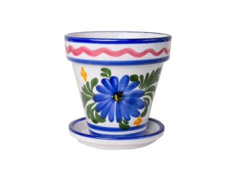 Maceta ceramica flor 32x35,5 cm