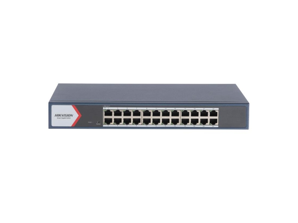 Switch Hikvision 24 Portas Gigabit Poe Ds 3e1524 Eiv3