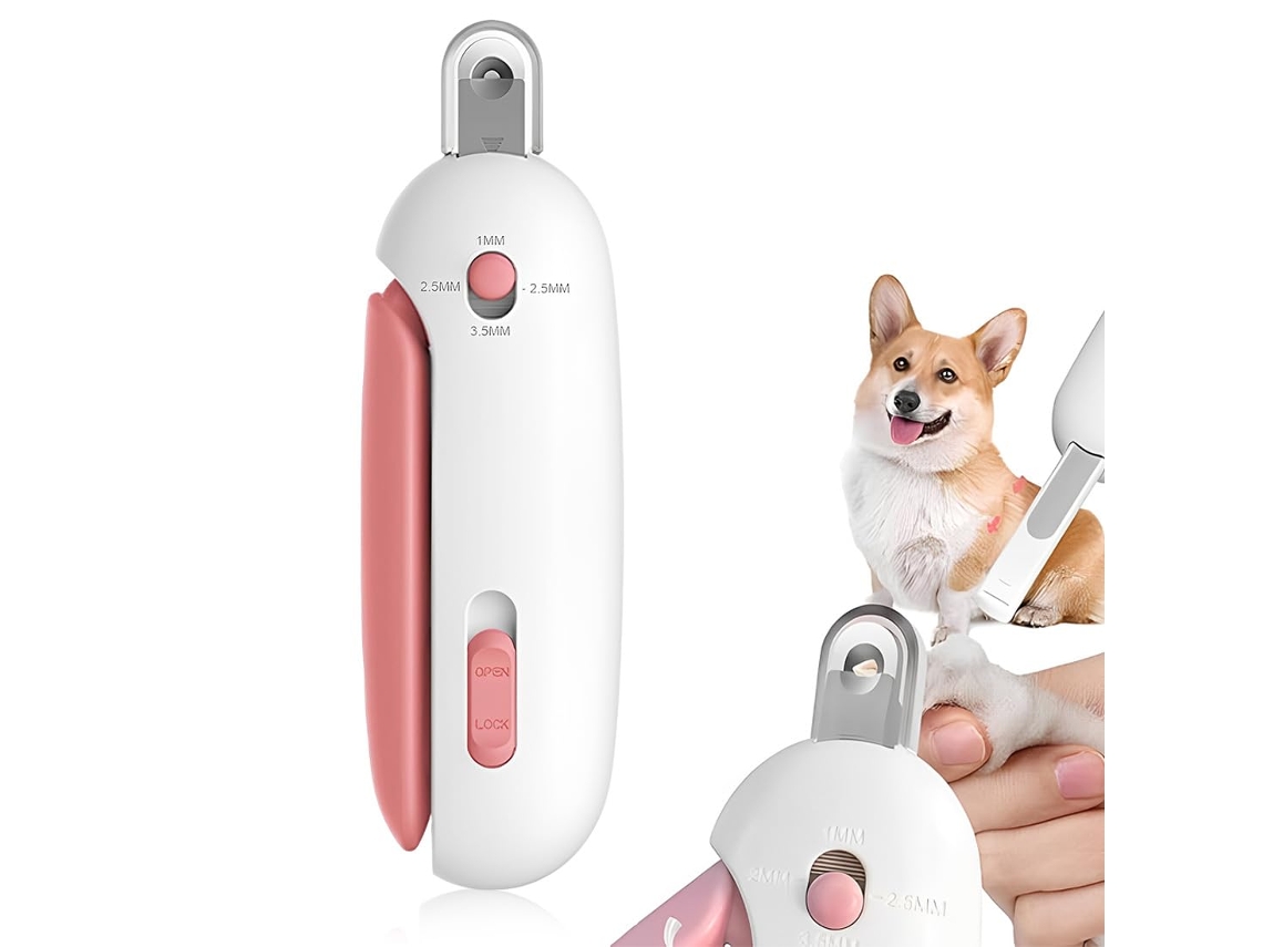 Alicate Unhas Pet Seguro Antirrespingos Profissional Pequeno Médio
