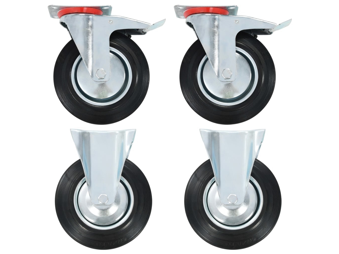 vidaXL Rodas 4 pcs 200 mm
