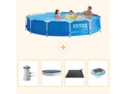 Intex Piscina Com Estrutura Redonda - 366x76 Cm - 5-peças S328