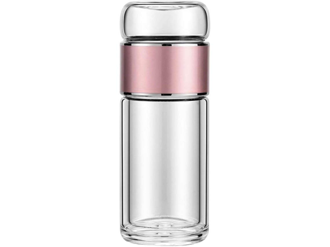 Garrafa De Chá De Vidro Com Infusor, Reutilizável Portátil Granel, Ideal