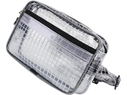 Bolsa De Cintura Transparente Em Tela, Bolsa Para Ferramentas Em Pvc, Cinto Ajustável, Para Atividades Ao Ar Livre