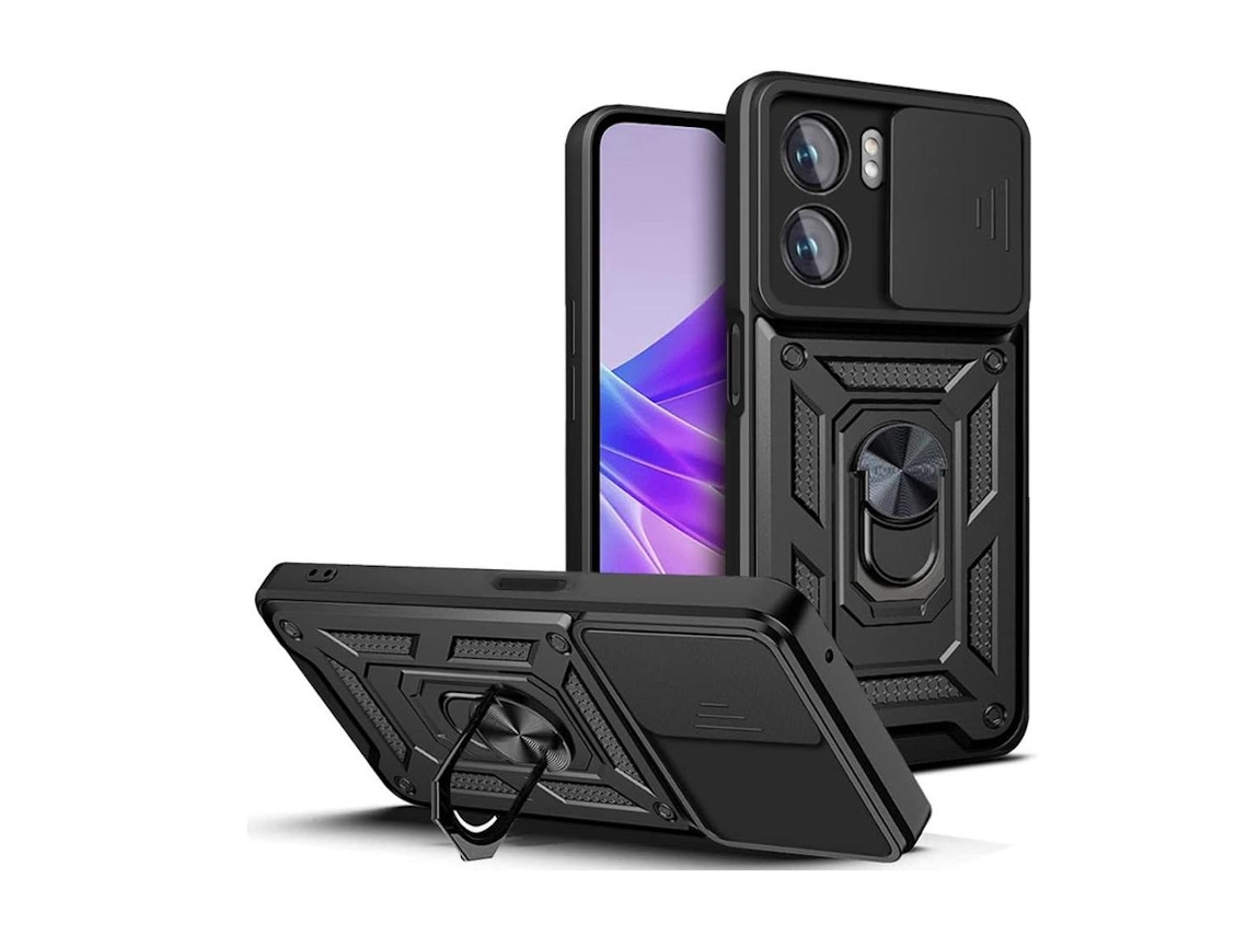 Capa Para Oppo A57 / A57s (4g) À Prova De Choque Com Anel De Proteção Para Lente Fanpesp Protetor De Tela Para Celularvayotoy