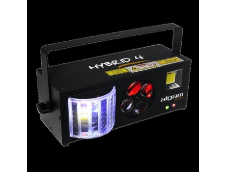 Algam Lighting Hybrid4 Conjunto de Luz Combinada 4 em 1 Derby Strobe Gobo e Lasers ALGA MARIS