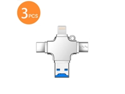 Lurelia Leitor De Cartões Lightning/usb-c/usb Microsd/tf Para Iphone/ipad/android