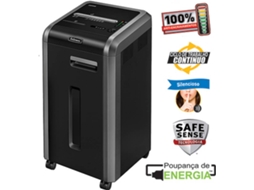 Destruidora FELLOWES Partículas 225CI Cesto de 60 l (até 24 Folhas - Preto)