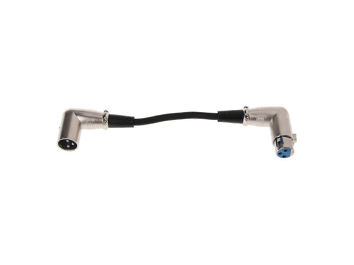 Lurelia Cabo Xlr Macho/fêmea 3 Pinos 90° 0,2 M, Para Microfones, Mixer, Amplificador E Colunas Ativas
