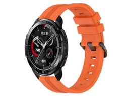 Pulseira De Silicone Listrada Côncava De 22 Mm Para O Relógio For Honor Gs Pro.